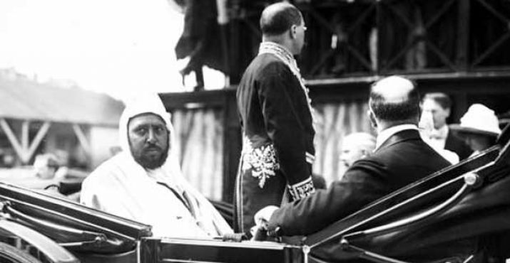 Le sultan Moulay Hafid à Fès en 1912. / Ph. DR
