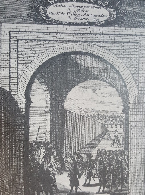 Illustration de l'arrivée d'un ambassadeur de la France au Maroc en 1693. / Ph. «Mémoires du patrimoine marocain»