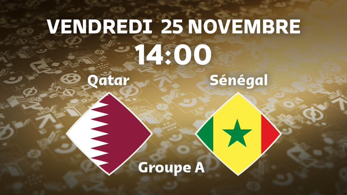 Mondial 2022 / Programme d’aujourd’hui : Qatar – Sénégal en affiche (14h)