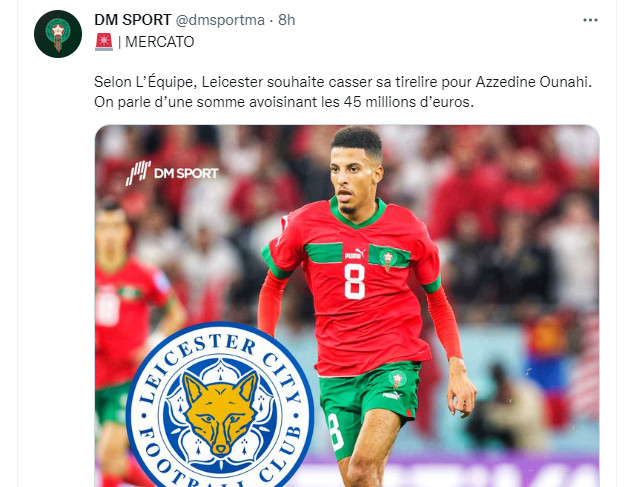 Mondial 2022 / Lu sur Twitter / Hervé Renard: ”Je suis français, je suis né en France, j’ai un passeport français, mais je supporterai l’équipe du Maroc!»