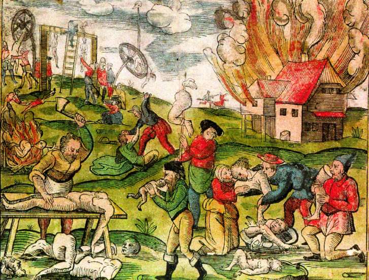 Illustration du cannibalisme en Europe aux XVIe et XVIIe siècles. / DR