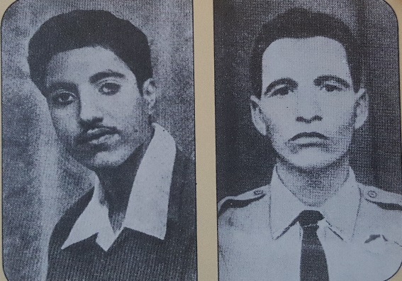 Hajjaj Lamzabi et Mohamed Haddaoui, deux membres du «Croissant noir», morts le 27 septembre 1956. / Ph. «Mémoires du patrimoine marocain»
