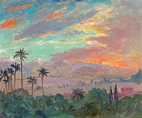 «Sunset over the Atlas Mountains, 1935». / DR
