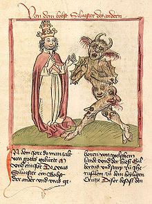 Sylvestre II et le pacte avec le diable. / Illustration