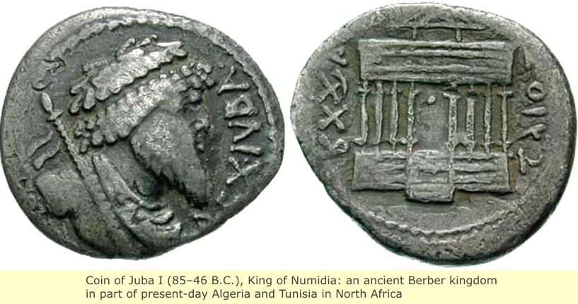 Des pièces de monnaie de l'époque du roi Juba II. / Ph. DR
