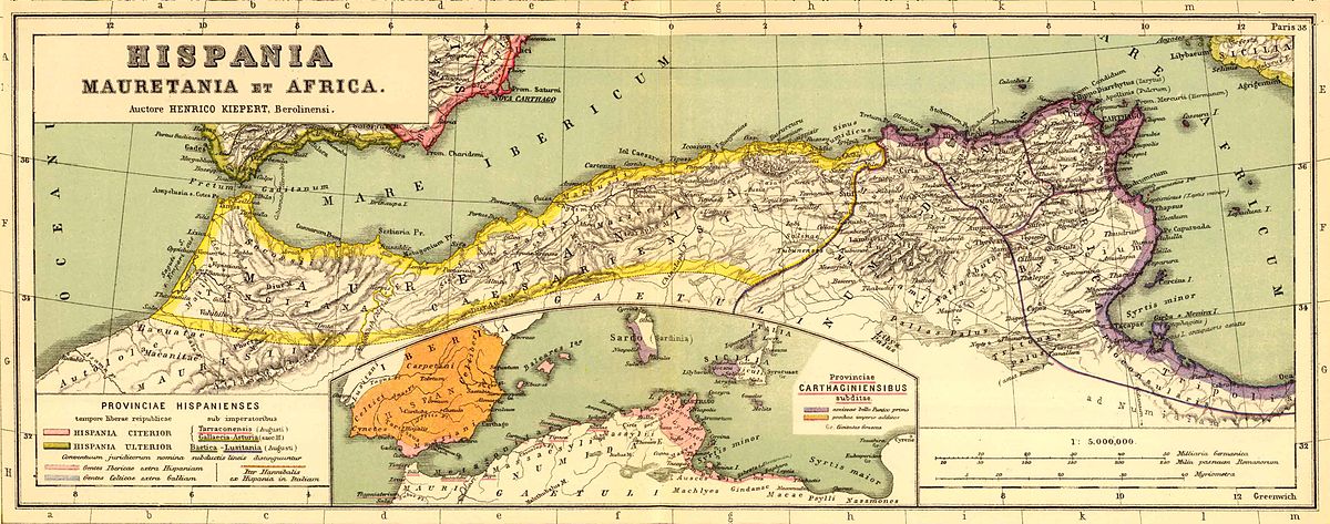 Carte de la Maurétanie Tingira. / Ph. DR