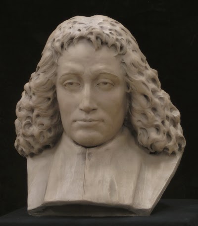 Baruch Spinoza, représenté par le sculpteur français Patrick Berthaud. / DR