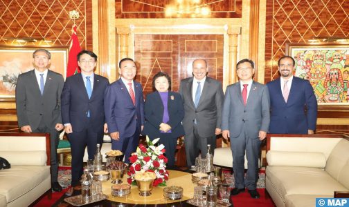 Le président de la Chambre des conseillers reçoit la présidente du groupe d’amitié parlementaire maroco-coréen