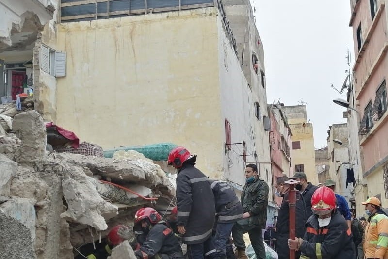 Casablanca: 3 morts dans l'effondrement partiel de la façade d'une maison menaçant ruine
