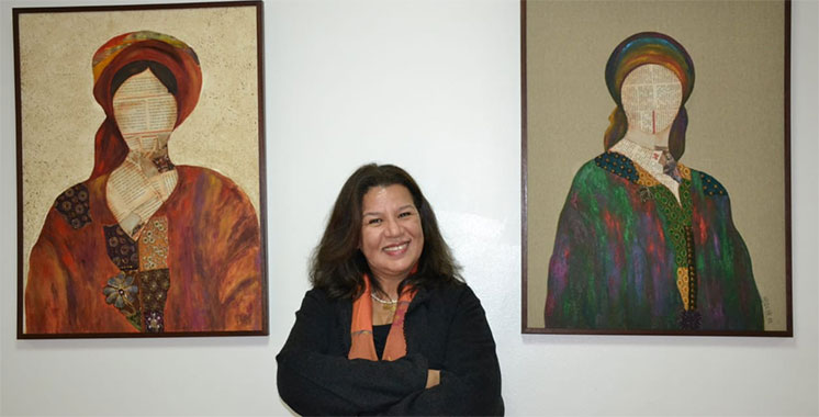 Hayat Bichr en 1ère exposition individuelle appelée «L’identité» : Un pinceau dans le patrimoine judéo-arabo-amazigh