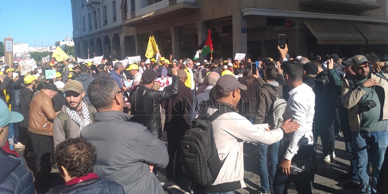 Marche contre la cherté de la vie à Rabat