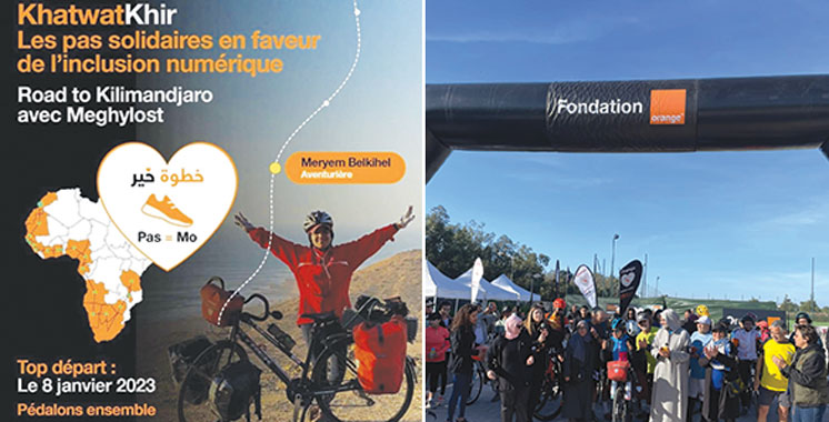 Programme «Khatwat Khir» de Orange : Le parcours sportif solidaire à vélo de Meryem Belkihel de Casa vers la Tanzanie