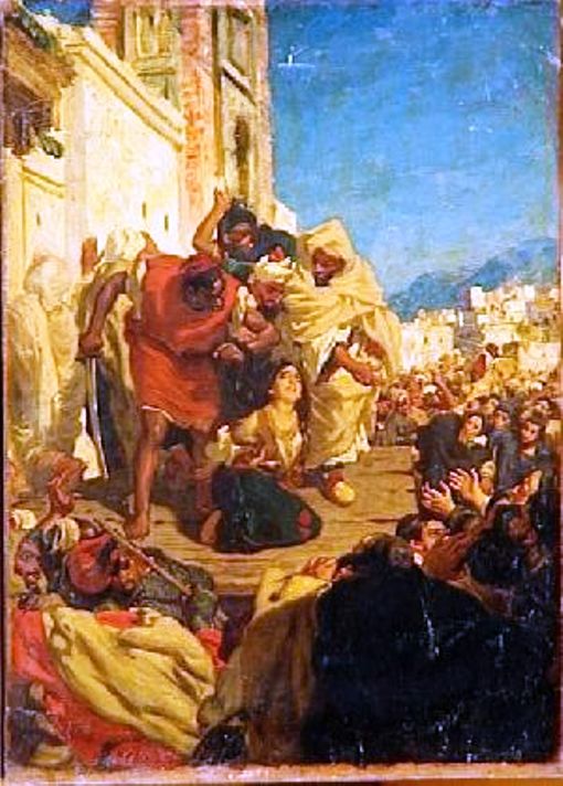 Exécution d’une juive marocaine (Sol Hachuel), 1860 - Alfred Dehodencq (1822 – 1882)
