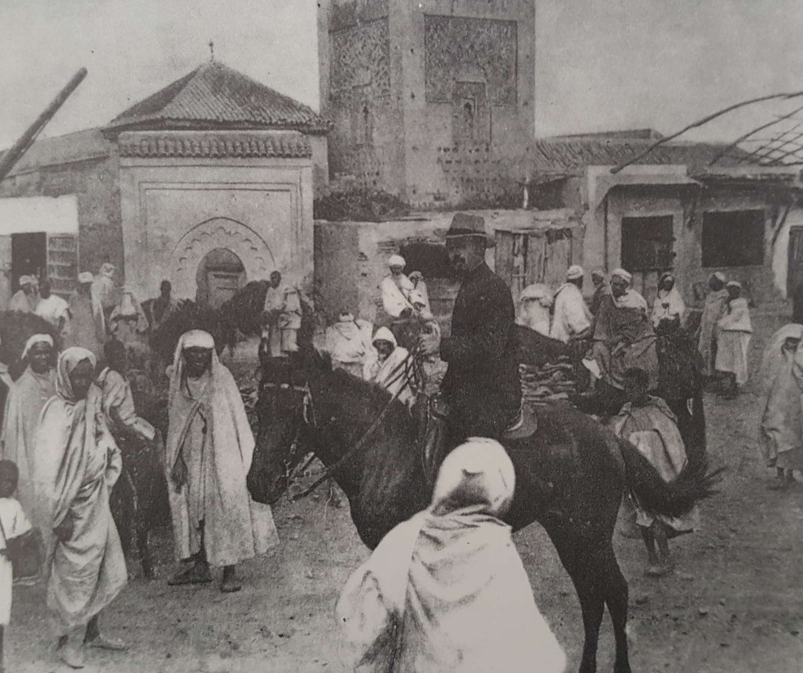 Émile Mauchamp, quelques jours avant son assassinat à Marrakech. / Ph. Mémoires du patrimoine marocain