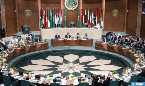 Tenue au Caire de la 160e session du Conseil de la Ligue arabe au niveau des délégués permanents sous la présidence du Maroc