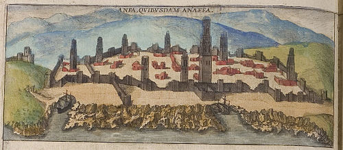 Illustration du port d'Anfa détruit par les Portugais. / Ph. DR