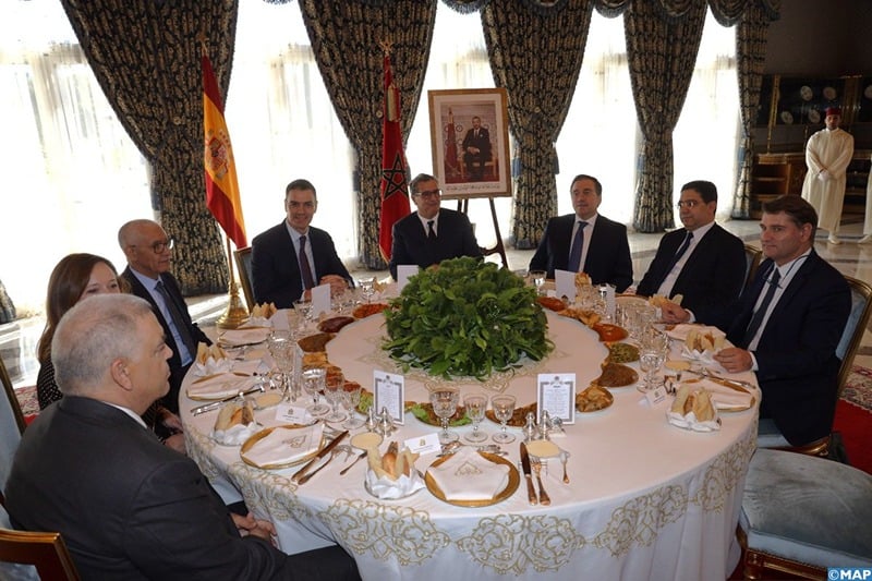 Le Roi Mohammed VI organise un déjeuner en l'honneur de Pedro Sanchez